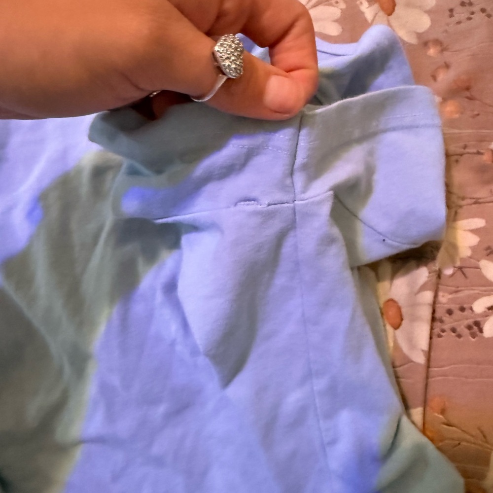 Brandy Melville Light Blue Short Sleeve Tee - Picture 8 of 9